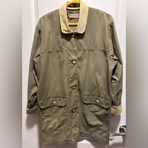 Marsh Landing Chore Barn Jacket Small oversized corduroy trim buttons pockets